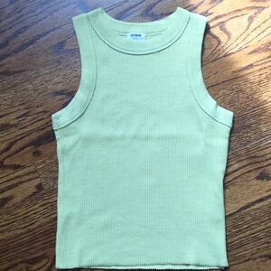 Cotton On Women’s Ribbed Tank Top Sz S|P in lime